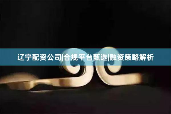 辽宁配资公司|合规平台甄选|融资策略解析